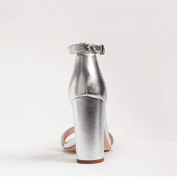 Sam Edelman Women's "Yaro" Silver Heeled Sandal Size: 10M - Picture 10 of 11